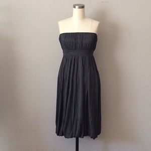 Banana Republic strapless bubble hem knit dress